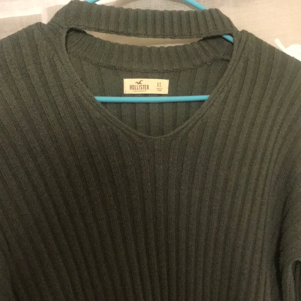 Army Green Hollister Sweater